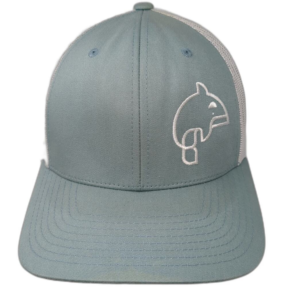 You Know Trucker Hat Blue One Size Snapback Mesh Back Killer Whey Orca Logo Cap